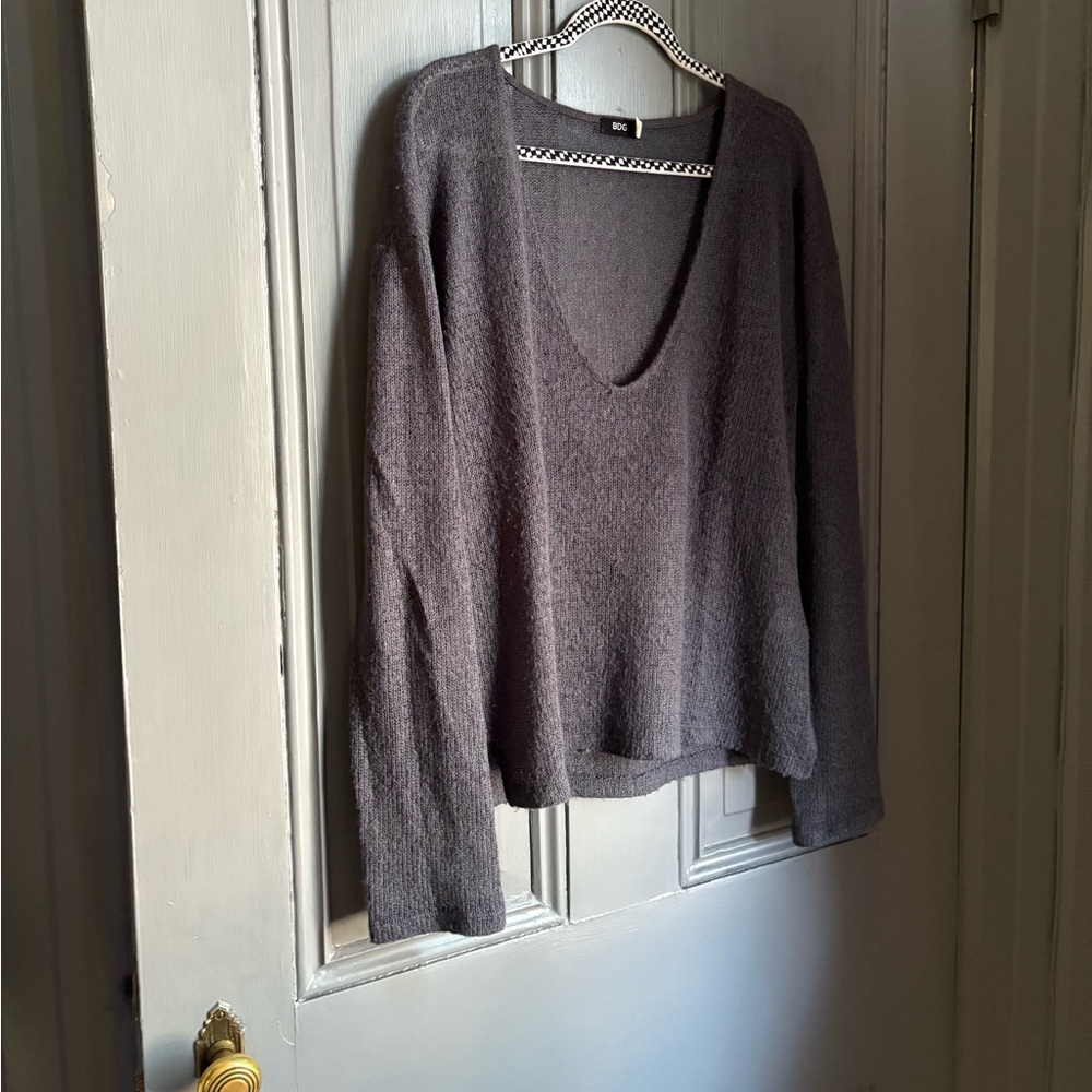 BDG scoop neck sheer sweater - Picture 2 of 6